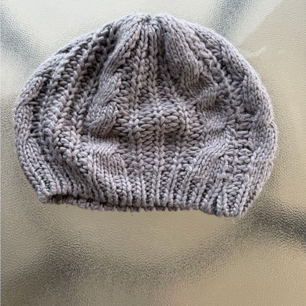 Knit hats.
